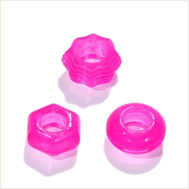 Crystal Cock Ring Set - - Ball and Cock Toys