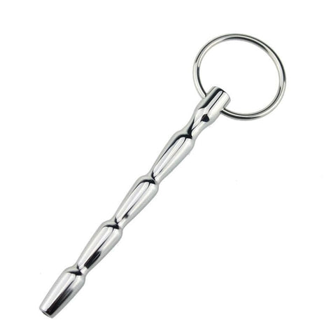 Cyber Bites Steel Penis Plug With Glans Ring by BDStyle - Penis Plugs