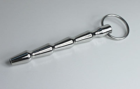 Cyber Bites Steel Penis Plug With Glans Ring by BDStyle - Penis Plugs