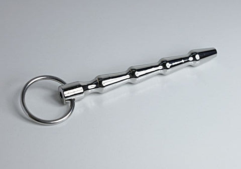 Cyber Bites Steel Penis Plug With Glans Ring by BDStyle - Penis Plugs