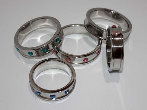 Deep Shallow Intimate Accessory by Hell's Couture - Cock Rings