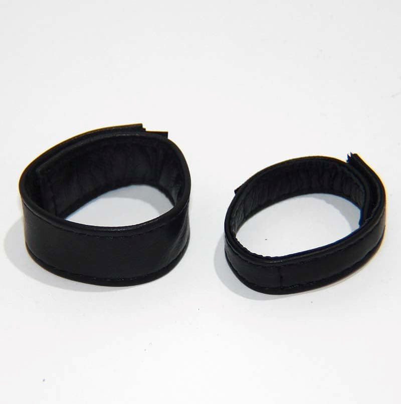 Discreet Romance Leather Cock Ring - - Cock Rings