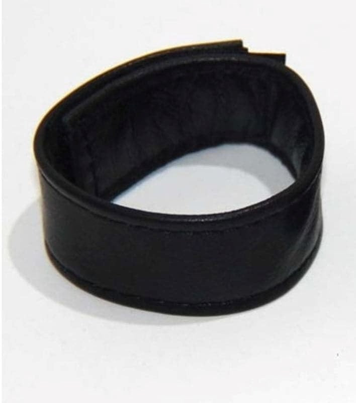 Discreet Romance Leather Cock Ring - - Cock Rings