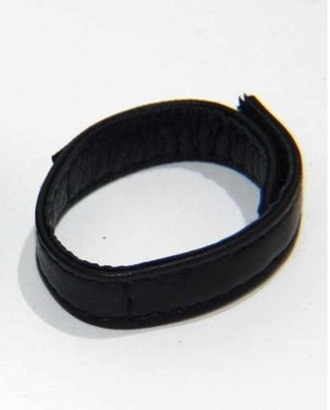 Discreet Romance Leather Cock Ring - - Cock Rings