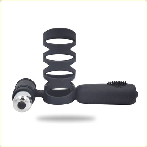 Double Motor Silicone Cock Ring by BDStyle - Ball and Cock Toys