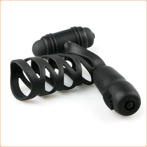Double Motor Silicone Cock Ring by BDStyle - Ball and Cock Toys