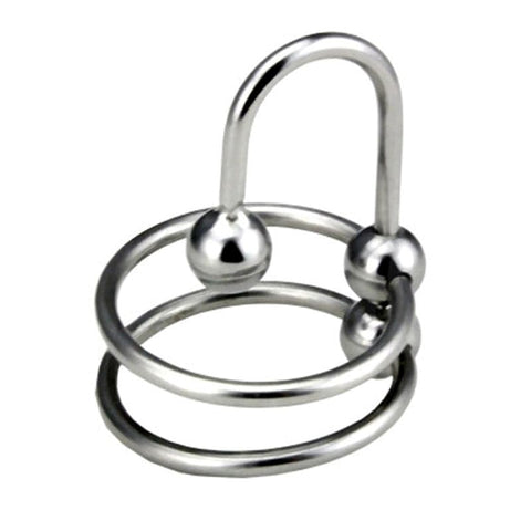 Double Ring Balled Penis Plug by BDStyle - Penis Plugs