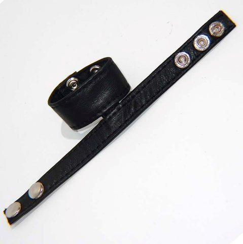 Double Trouble BDSM Strap Cock Ring with Studs by BDStyle - Cock Rings