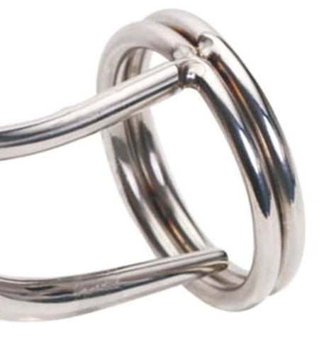Dual Ringed Cock Trap Male Chastity by BDStyle - Penis Plugs