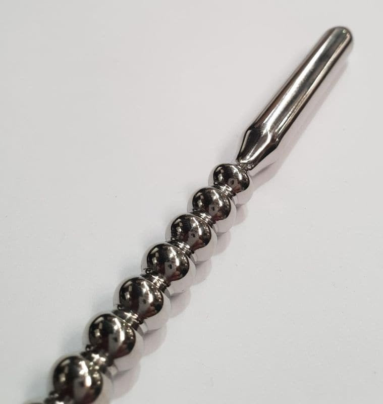 Duke Ribbed Steel Uretheral Sound - - Penis Plugs