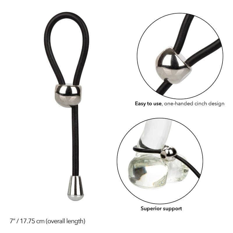 E-Z Cinch Silicone Lasso Cock Ring - - Cock Rings