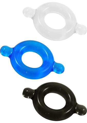 Elastomer Cock Ring 3 Pack by Spartacus Enterprises - Cock Rings