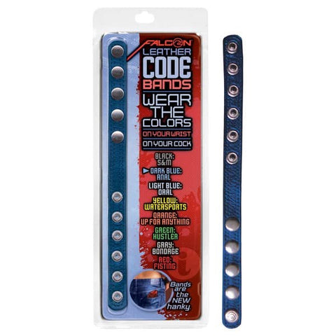 Falcon Leather Code Band Cock Ring by Icon Brands - Cock Rings