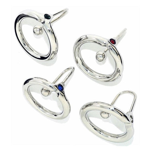 Fancy Sperm Stopper Black Crystal by Hell's Couture - Penis Plugs