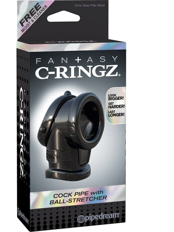 Fantasy C-Ringz Cock Pipe With Ball-Stretcher - - Cock Rings