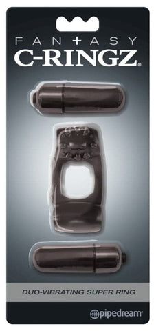 Fantasy C-Ringz Duo Super Vibrating Cock Ring - Cock Rings