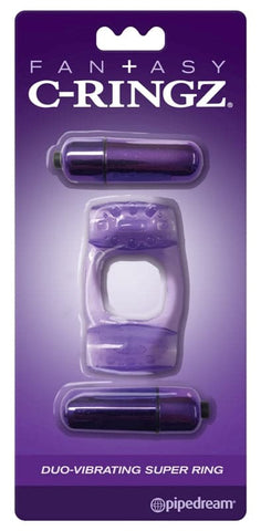 Fantasy C-Ringz Duo Super Vibrating Cock Ring - Cock Rings