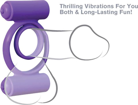 Fantasy C-Ringz Silicone Double Delight Cock Ring - Cock Rings