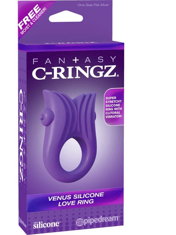 Fantasy C-Ringz Venus Silicone Love Ring - - Vibrating Cock Rings