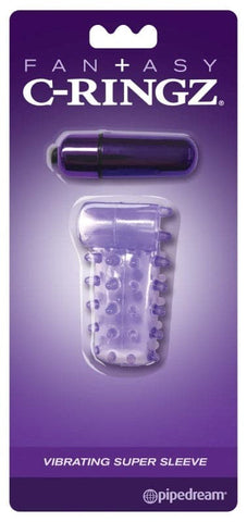Fantasy C-Ringz Vibrating Super Cock Sleeve - Cock Rings