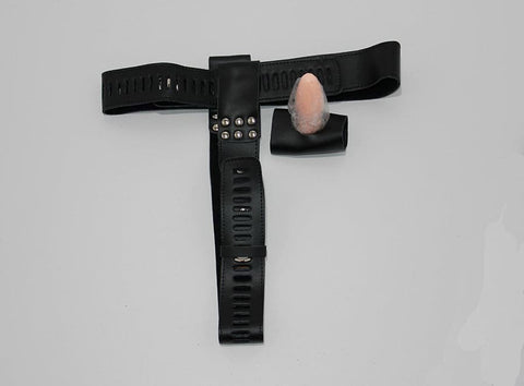 Leather Chastity Device by Hell's Couture - Male Chastity