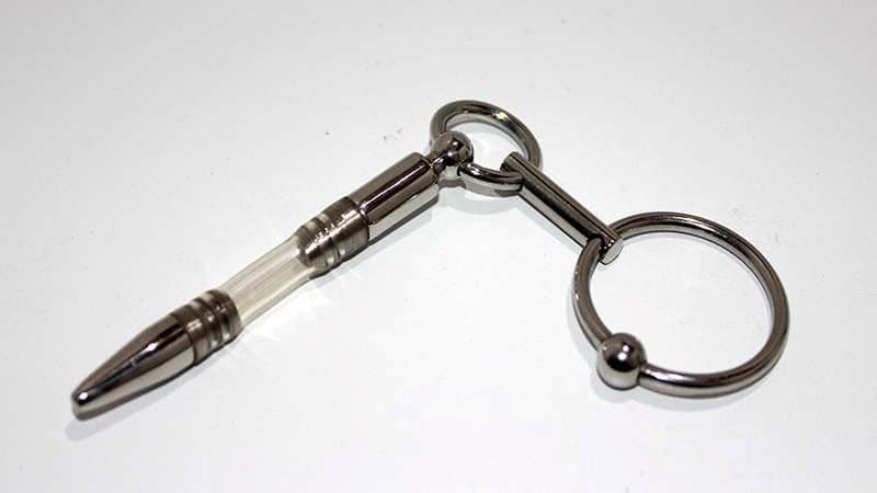 Flexible Penis Plug With Steel Glans Ring - - Penis Plugs