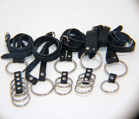 Gates of Hell Harness 5 Cock Rings by BDStyle - Cock Rings