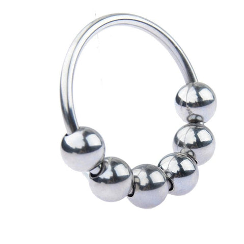 Glans Ring with 6 Balls by BDStyle - Cock Rings