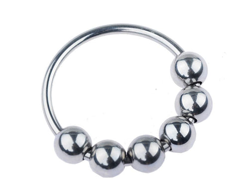 Glans Ring with 6 Balls by BDStyle - Cock Rings