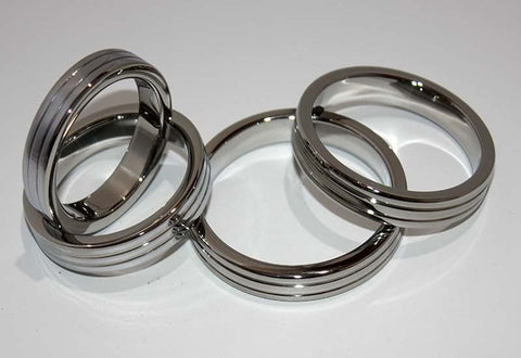 Grooved Power Cock Ring by Hell's Couture - Cock Rings