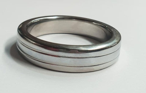 Grooved Power Cock Ring by Hell's Couture - Cock Rings