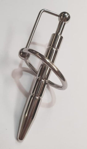 Groovey Solid Metal Prince Penis Plug by Hell's Couture - Penis Plugs