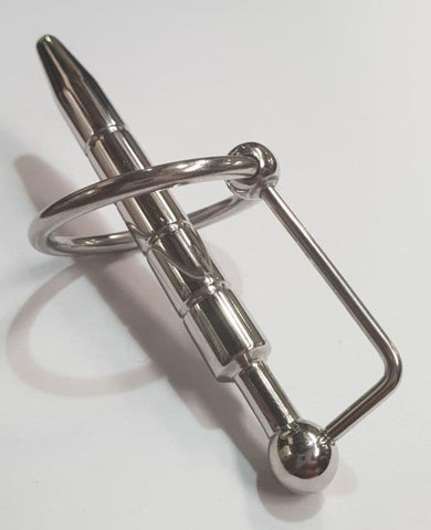 Groovey Solid Metal Prince Penis Plug by Hell's Couture - Penis Plugs