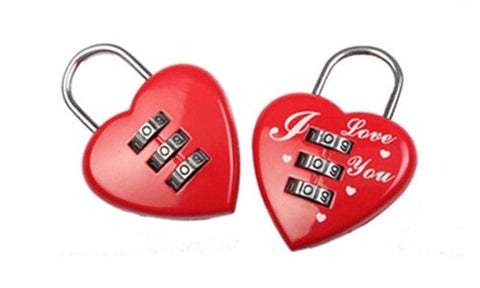 Secure Passion Heart-Shaped Password Lock by BDStyle - Male Chastity
