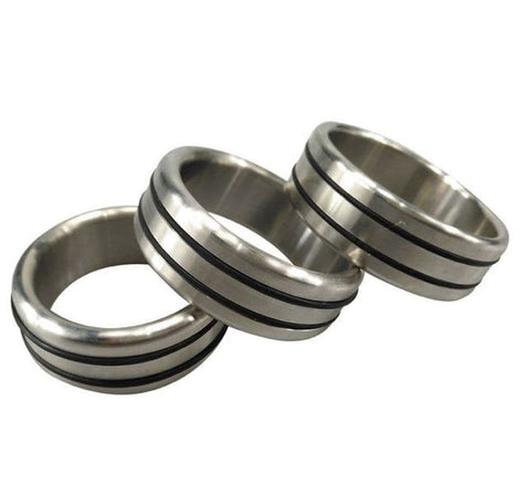 Stainless Steel Pleasure Cock Ring by Hell's Couture - Cock Rings