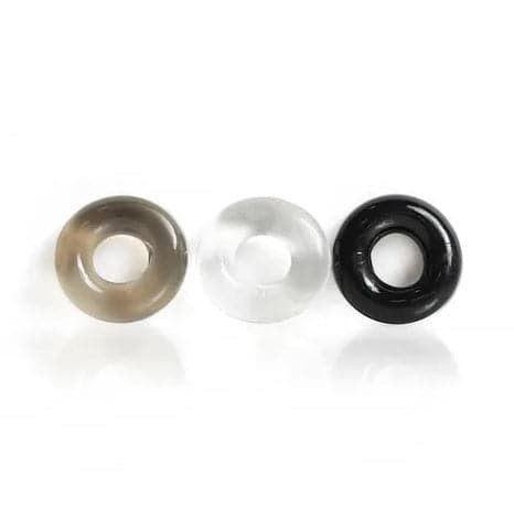 Hunkyjunk HUJ3 C-Ring 3 Pack - - Cock Rings