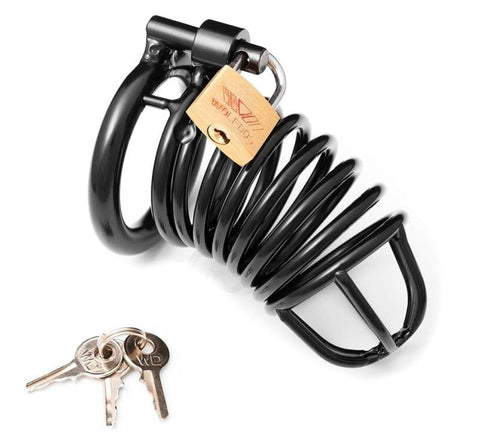 Jail House Cock Cage Black 100 mm by BDStyle - Male Chastity