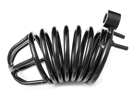 Jail House Cock Cage Black 100 mm by BDStyle - Male Chastity