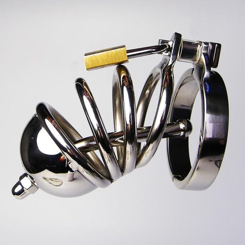 Jailed Penis Cage & Pisser Plug by BDStyle - Male Chastity