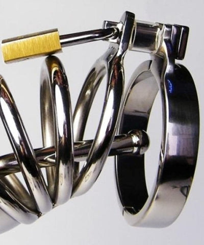 Jailed Penis Cage & Pisser Plug by BDStyle - Male Chastity