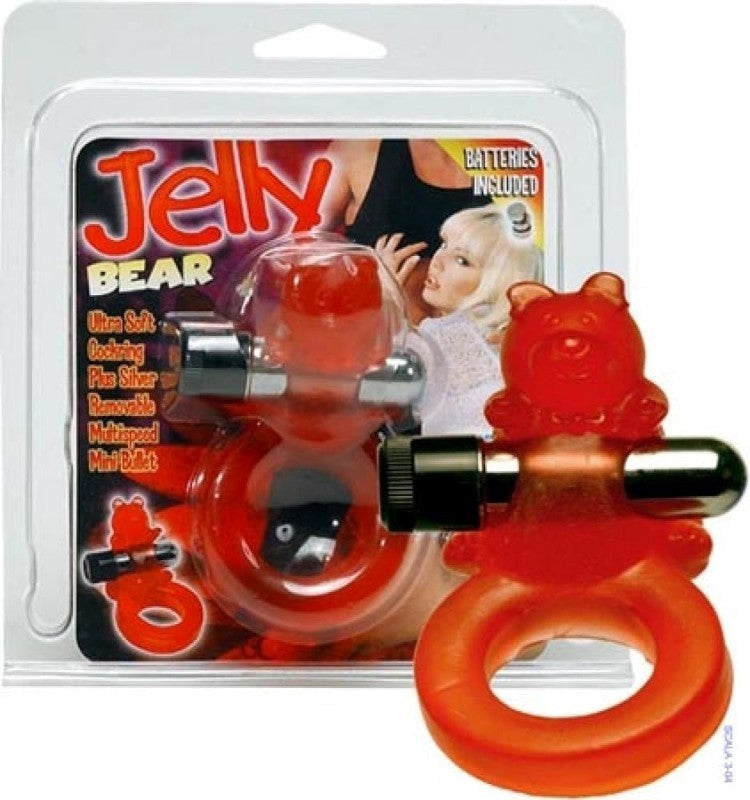 Jelly Bear Cockring - - Vibrating Cock Rings