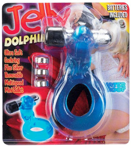 Jelly Dolphin Cockring by Seven Creations - Cock Rings