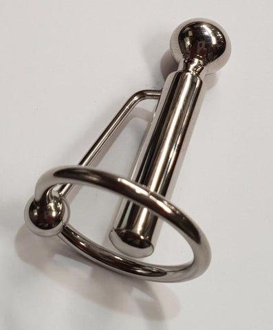 Jezebel Penis Plug With Glans Ring by Hell's Couture - Penis Plugs