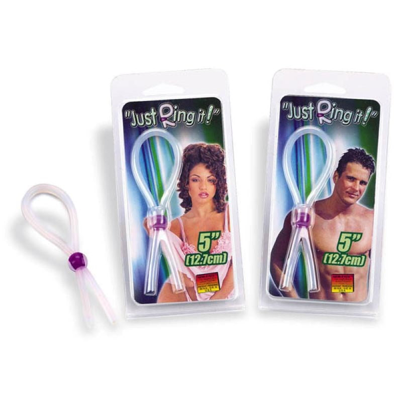 Just Ring It - Silicone Cock Lasso Ring - - Stretchy Cock Rings