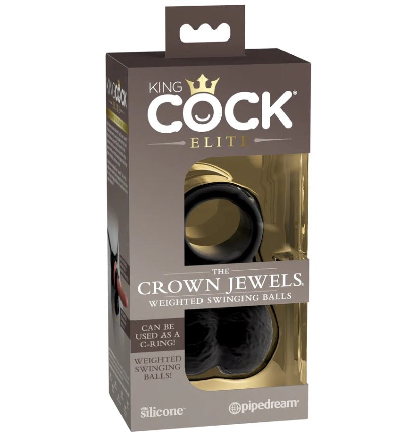 King Cock Elite Swinging Silicone Balls - - Ball and Cock Toys