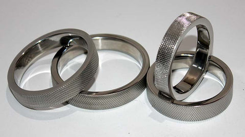 Mens Knurled Surface Steel Cock Ring 10mm by Hells Couture - Cock Rings