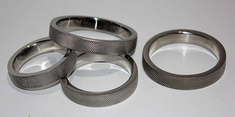 Mens Knurled Surface Steel Cock Ring 10mm by Hells Couture - Cock Rings