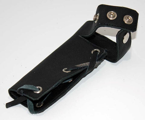 Lace Up Leather Cock Sheath by Hell's Couture - Cock Rings