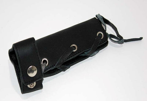 Lace Up Leather Cock Sheath by Hell's Couture - Cock Rings