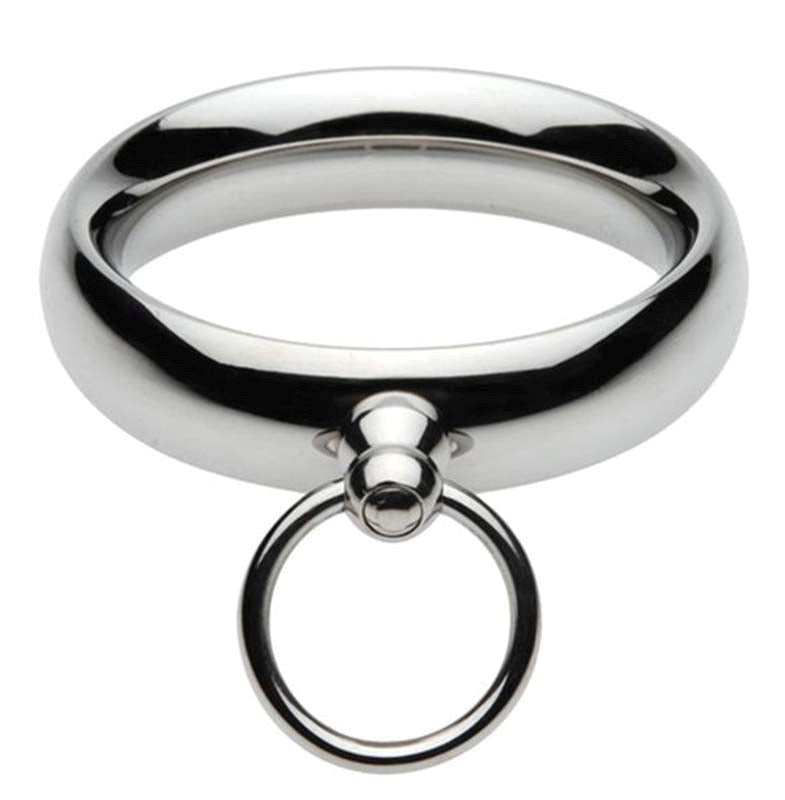 Lead Me Stainless Steel Cock Ring - - Steel Cock Rings